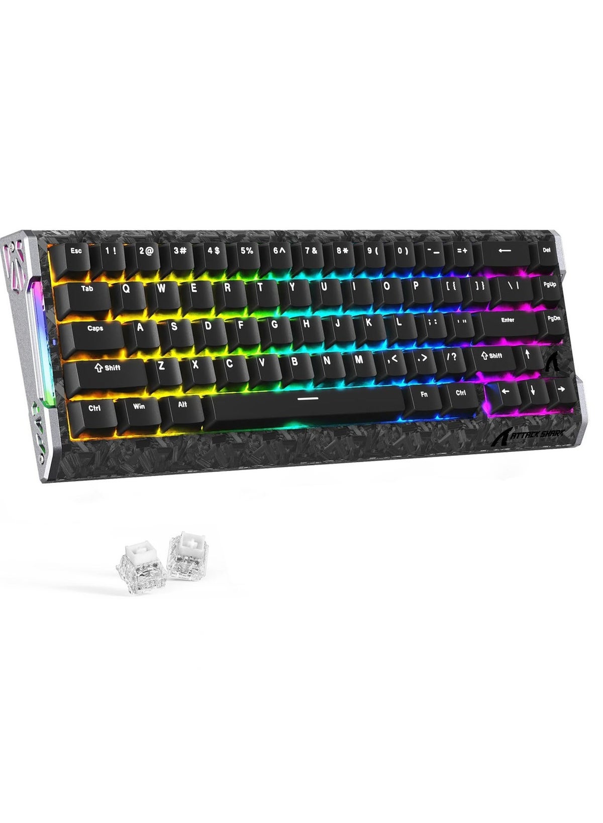 R68HE Carbon Fiber 8000Hz Rapid Trigger Keyboard,…