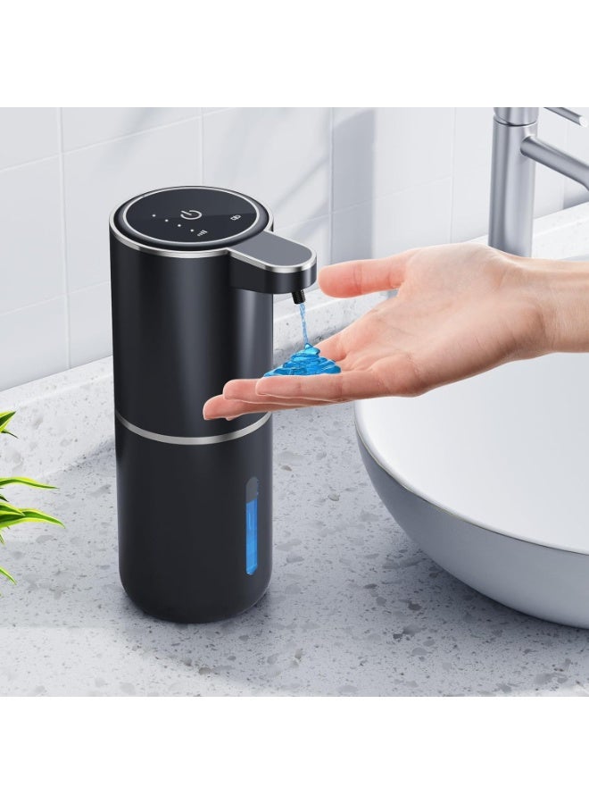 Compare Automatic Soap Dispenser, 380 ml, Electric Wall Mounting, NonContact Automatic Soap Dispenser, USB Rechargeable with Infrared Motion Sensor for Bathroom, Kitchen, Office, Black at KSA Price