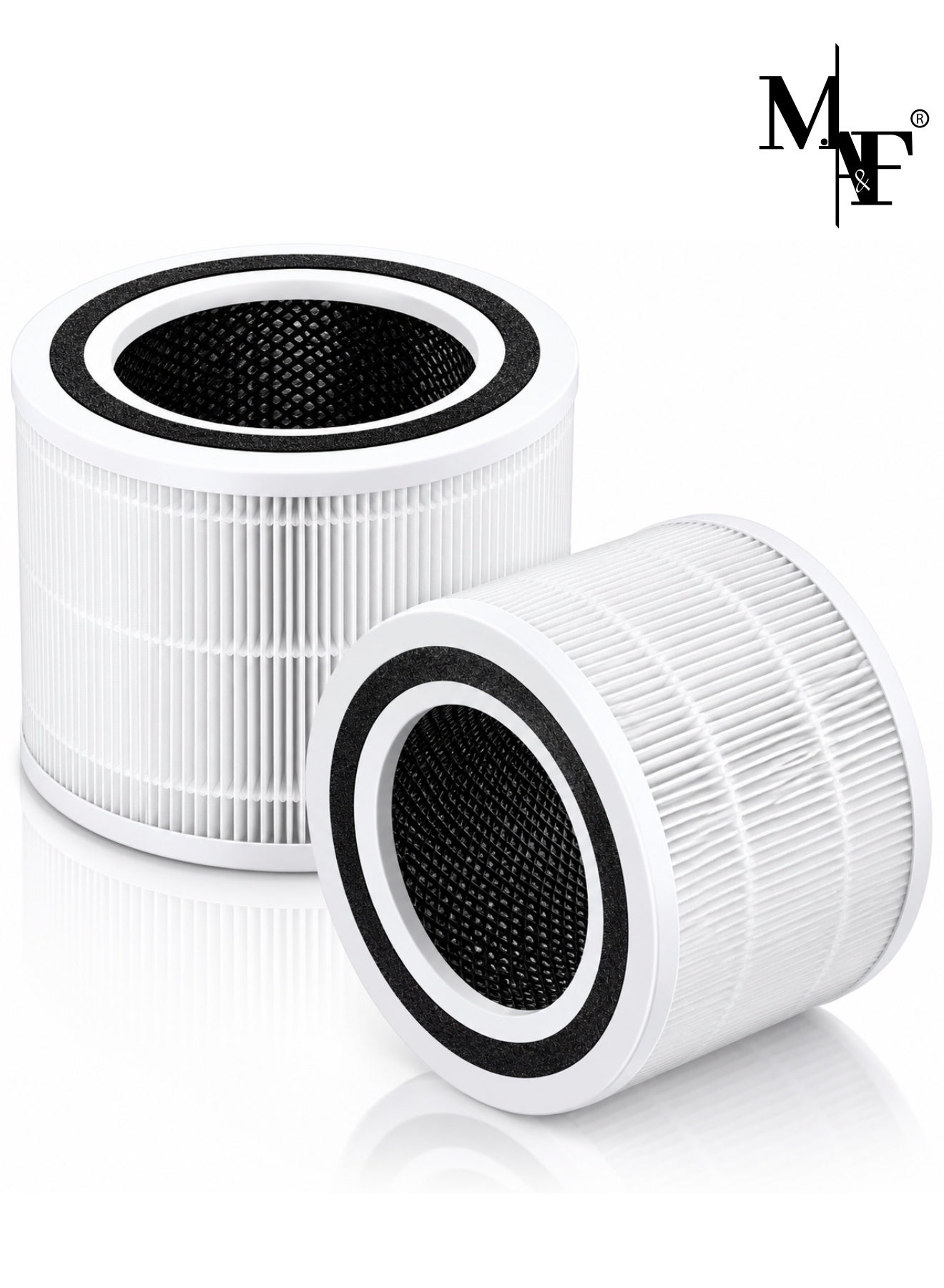 Compare Core 300 True HEPA Replacement Filter, for LEVOIT Core 300 & 300S, 3in1 Filtration System with HighEfficiency Granular Activated Carbon, Core300RFWhite 2 Pack at KSA Price
