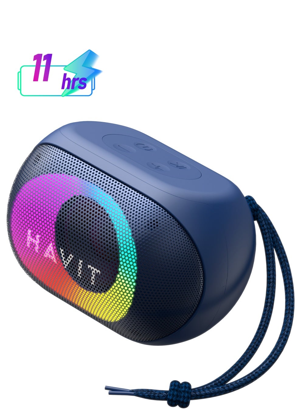 Compare Wireless Waterproof Portable Bluetooth Speaker for Indoor & Outdoor Use, Featuring Immersive Stereo Sound, Colorful RGB Lighting, HandsFree Calling, and Dynamic Light Effects, Perfect for Parties, Adventures, and Relaxing at Hom at KSA Price