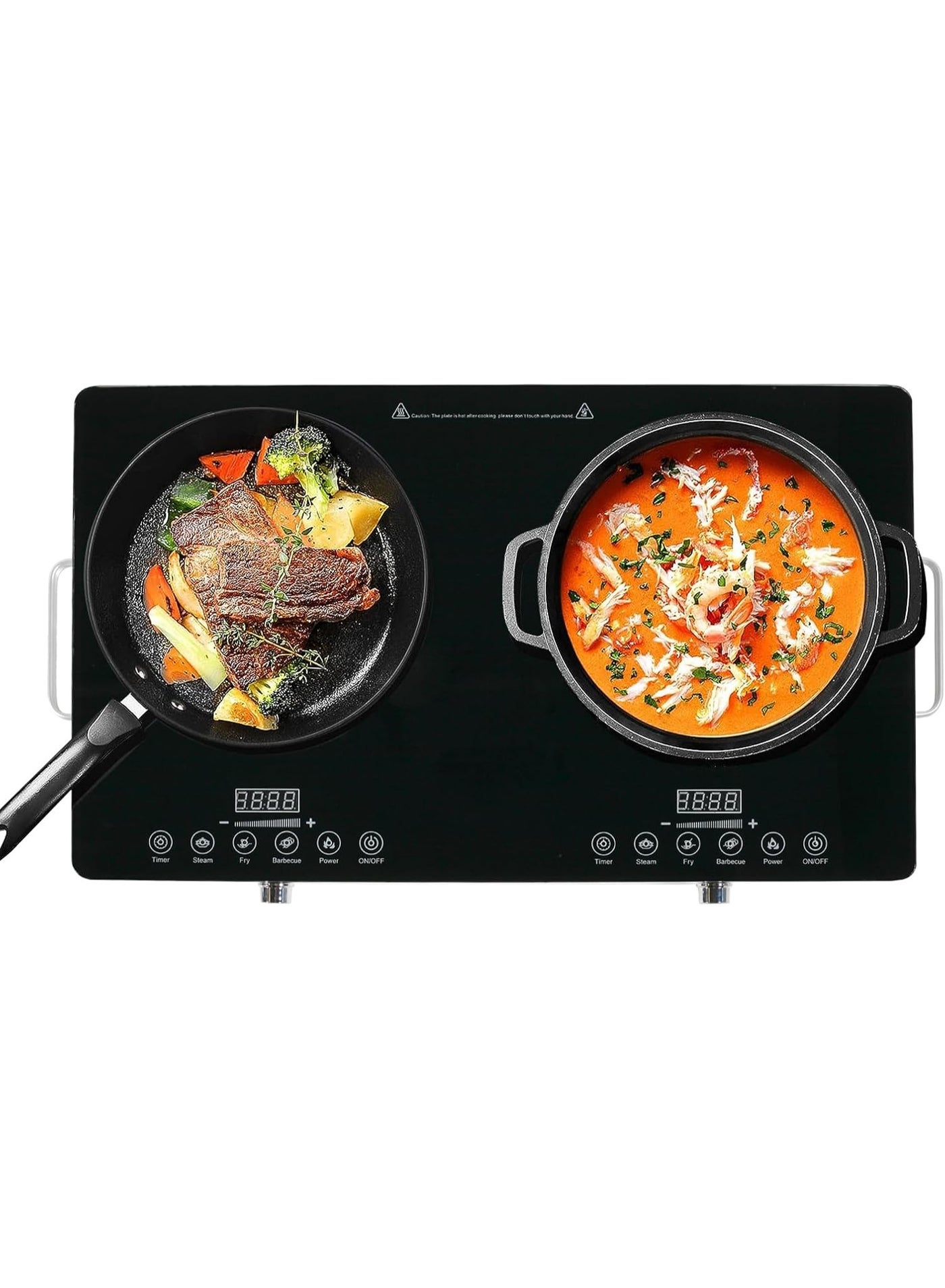 Double Burner Infrared Cooker - 4 Digit LED…
