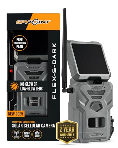Compare SPYPOINT FlexSDark Solar Cellular Trail Camera – Builtin Solar Panel, 40MP Photos, 1080p Videos + Sound, NoGlow Game Camera, Night Vision, Motion Activated Trail Cam at KSA Price