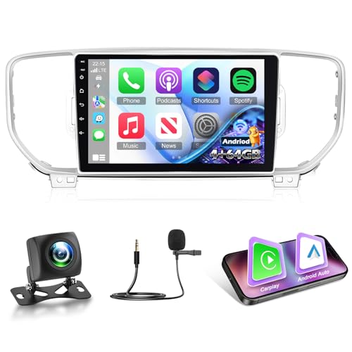 4G64G 9 inch Radio for Kia Sportage 2016…