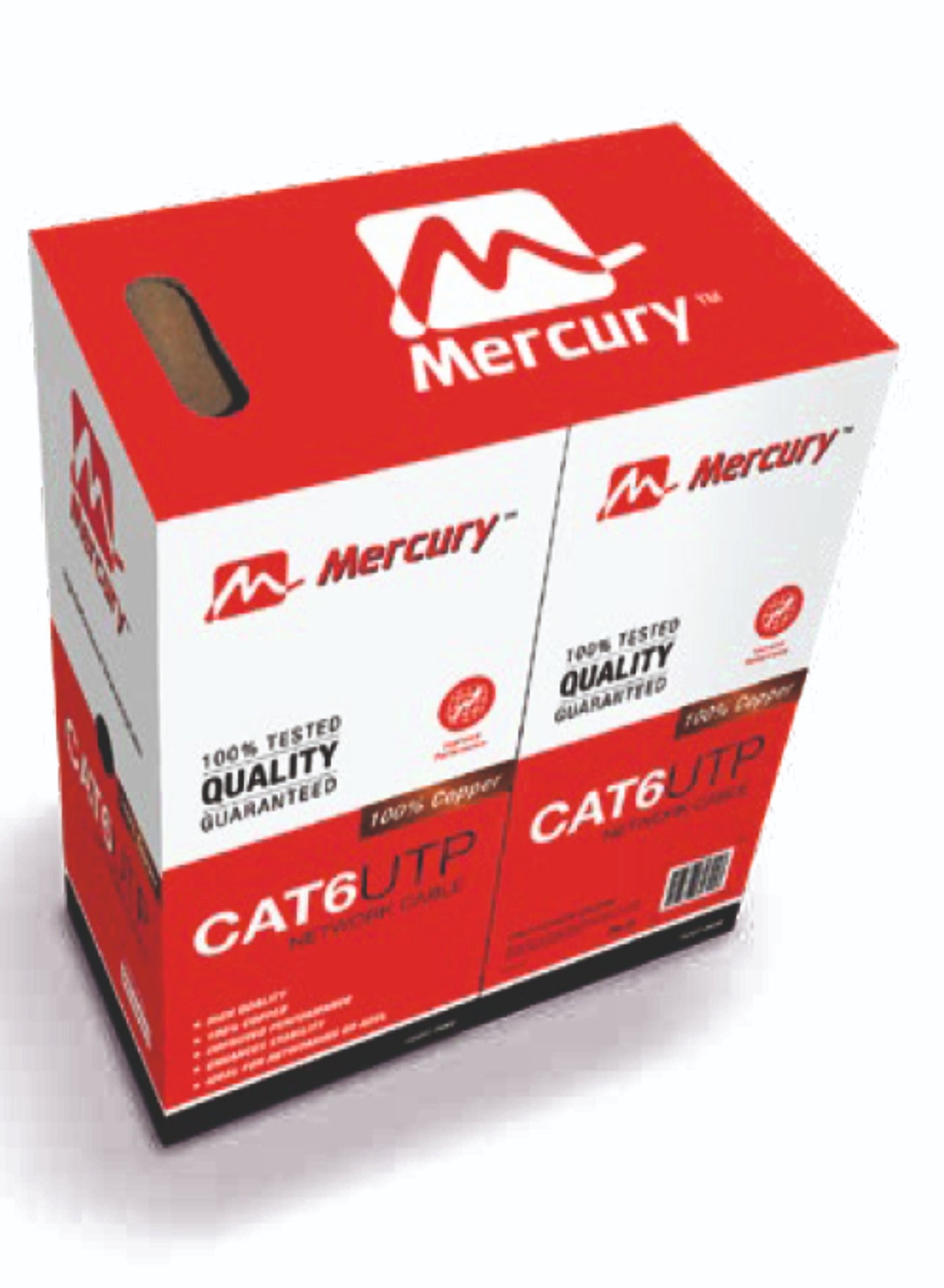 Compare Mercury CAT6 UTP Cable Pure Copper 305m at KSA Price