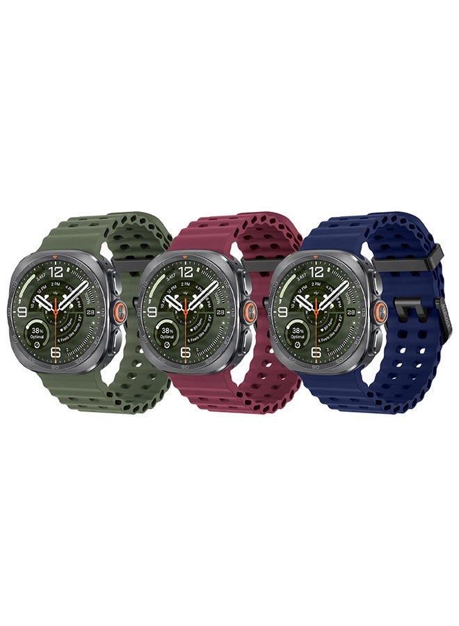 3 PACK Silicone Sport Band Compatible with Samsung…
