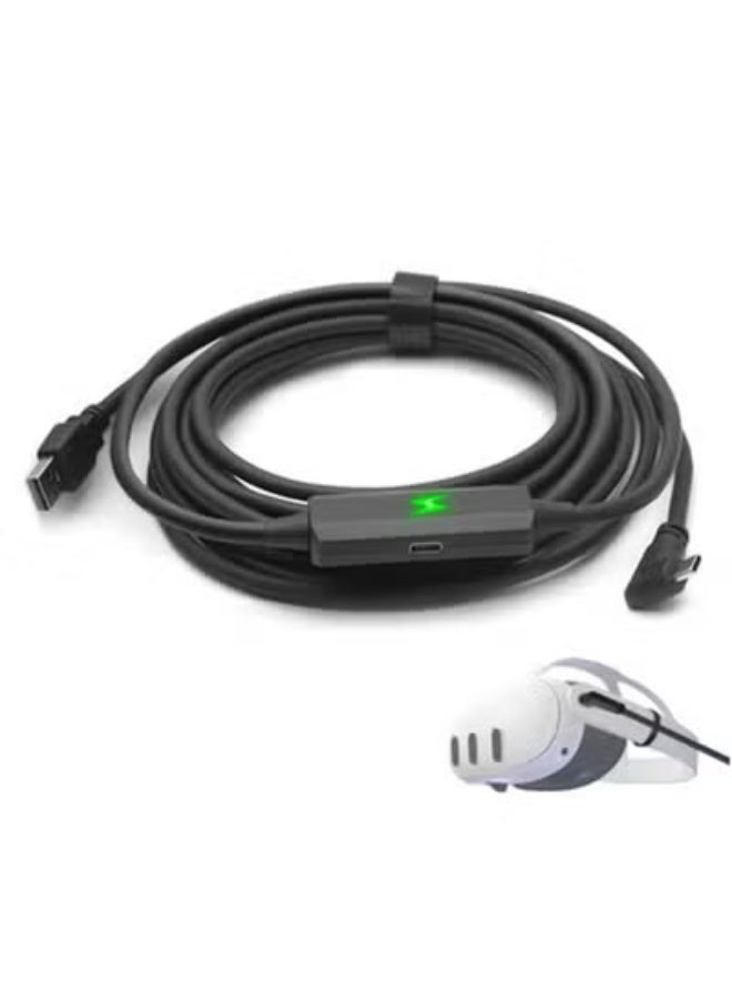 Compare Link Cable Compatible with Meta Quest 3, Extend Playtime, 16FT USB A to USB C Charging Cable Compatible with Oculus Quest 2 Pico VR Headset and PC Connection at KSA Price