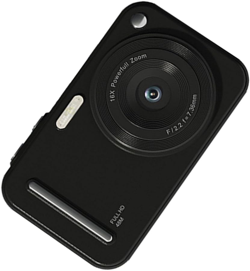Black 1080P 48MP Digital Camera with Beauty Filter…