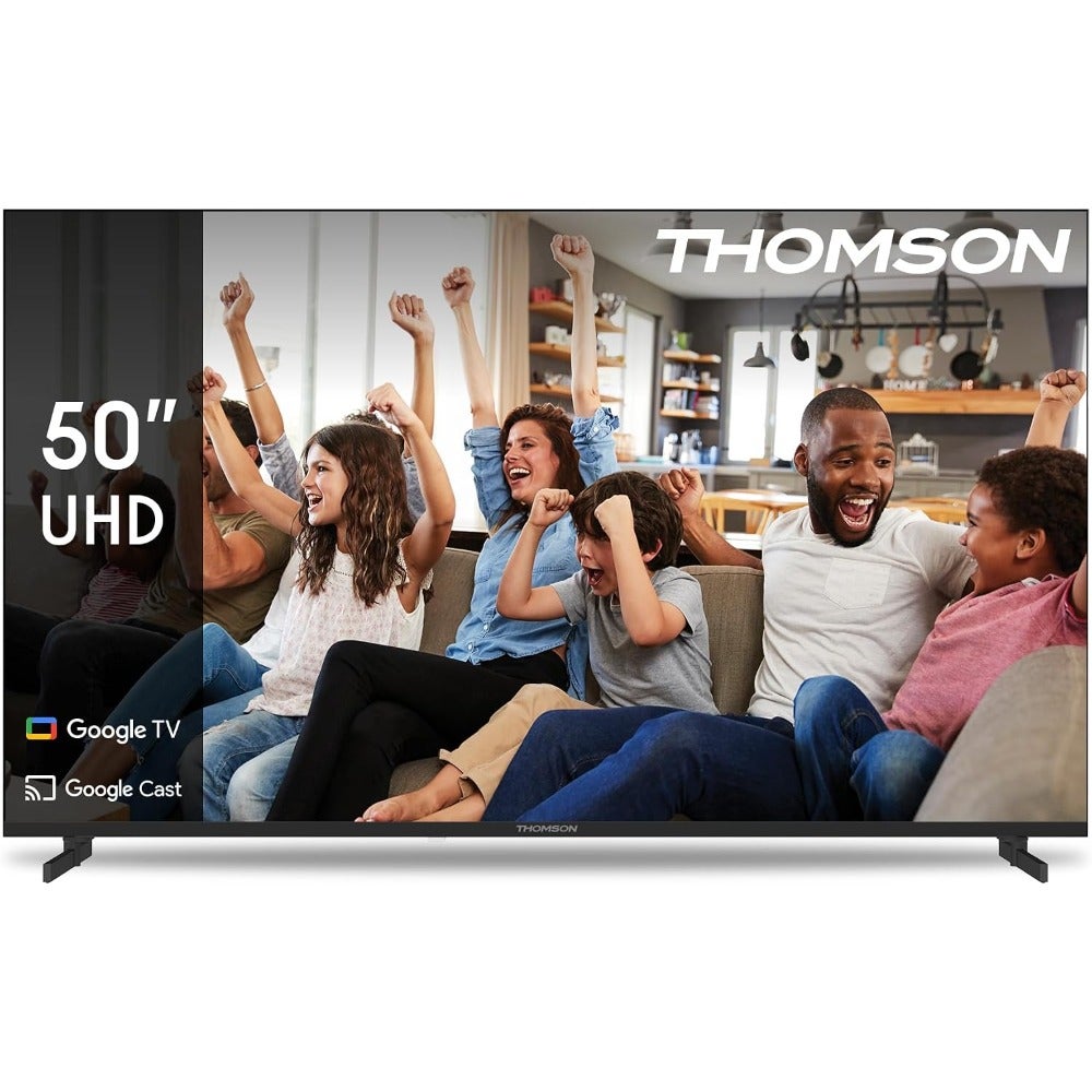 Compare AA 50 4K UHD Smart Google TV 2024 Model, Voice Remote with Google Assistant, Netflix and YouTube BuiltIn, HDR Display, Side Feet, 3840 x 2160 Resolution, 3Year WarrantyAA at KSA Price