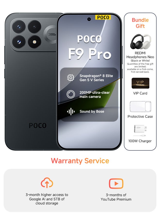 POCO F9 Pro Dual SIM 5G Black 12GB RAM…