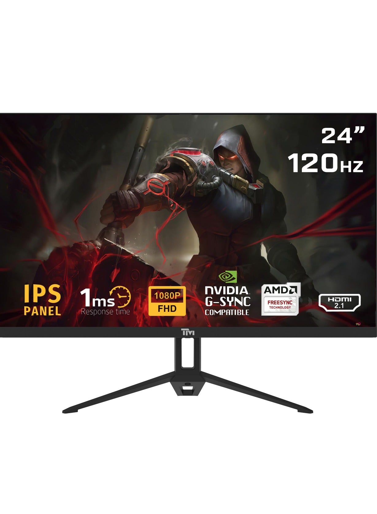 Compare TM ECO SERIES 24” Gaming Monitor, 120Hz, 1ms Response Time, Full HD 1920x1080, IPS, Adaptive Sync, HDMI 2.1, DisplayPort 1.4, Builtin Speakers, HDR, Low Blue Light, VESA Mountable, 250cdm² Brightness, 99% sRGB, LED Backlight, 75x75mm VESA, TM24FH at KSA Price