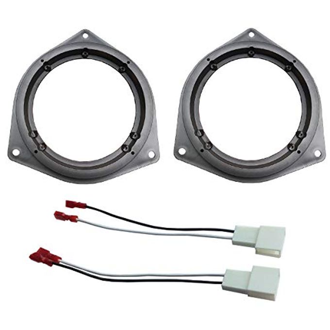 Compare 6.5 Car Door Speaker Mount Adapter Plates For Toyota Venza Solara Rav4 Camry Celica Echo Corolla Highlander 4 Runner Tundra Sequoia Yaris Prius Avalon Stand Ring Kit 1 Pair + Wiring Harness at KSA Price