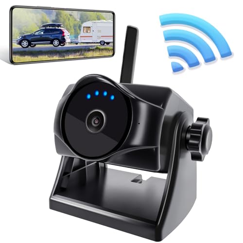 Compare 1080P Magnetic Wireless Backup Camera WiFi Hitch Camera with LongLasting BatteryNight VisionIP69K Easy Installation for RVs Trucks Trailers Compatible with iPhoneiPad Android Devices at KSA Price