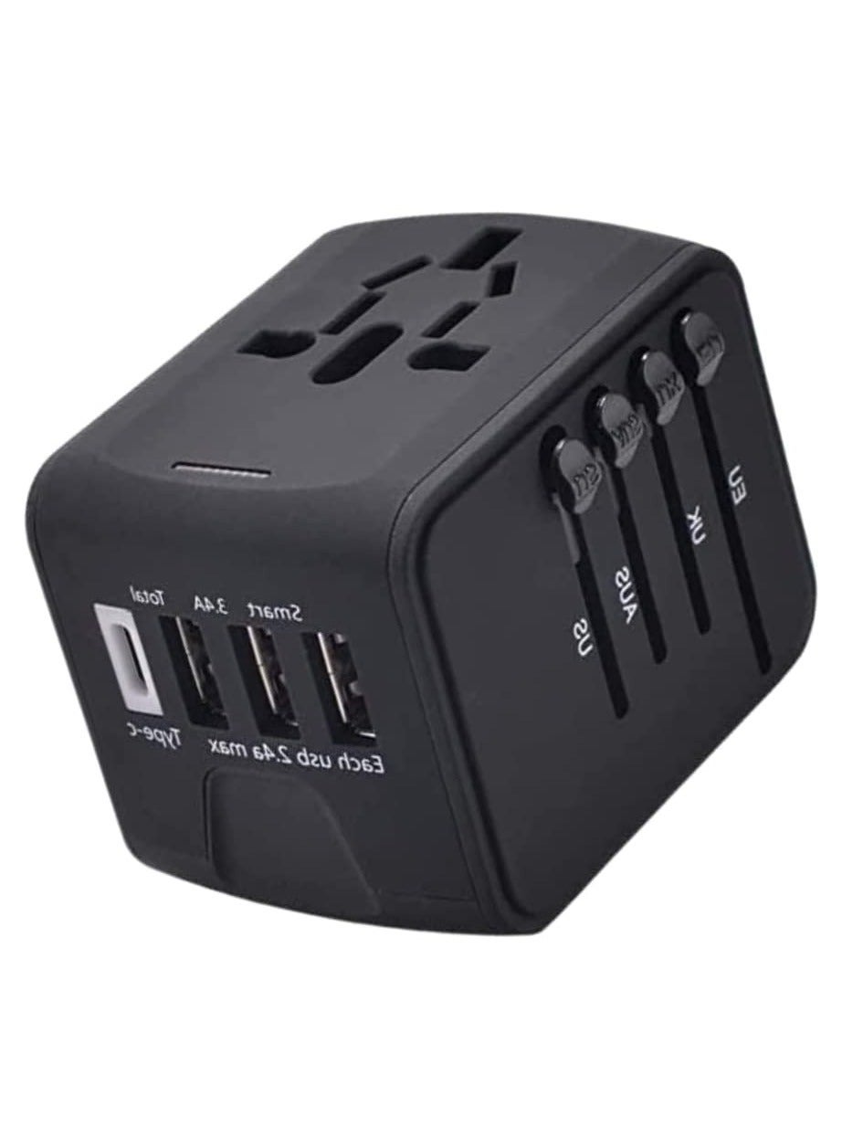 Universal Travel Adapter with 4 Ultra-Fast USB…