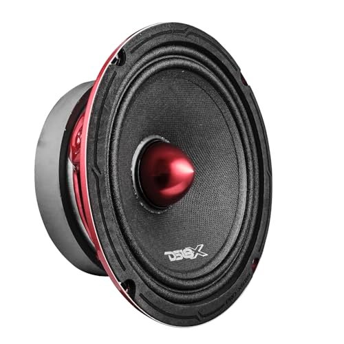 Compare DS18 PROX6BM Loudspeaker  6.5, Midrange, Red Aluminum Bullet, 500W Max, 250W RMS, 8 Ohms  Premium Quality Audio Door Speakers for Car or Truck Stereo Sound System (1 Speaker) at KSA Price