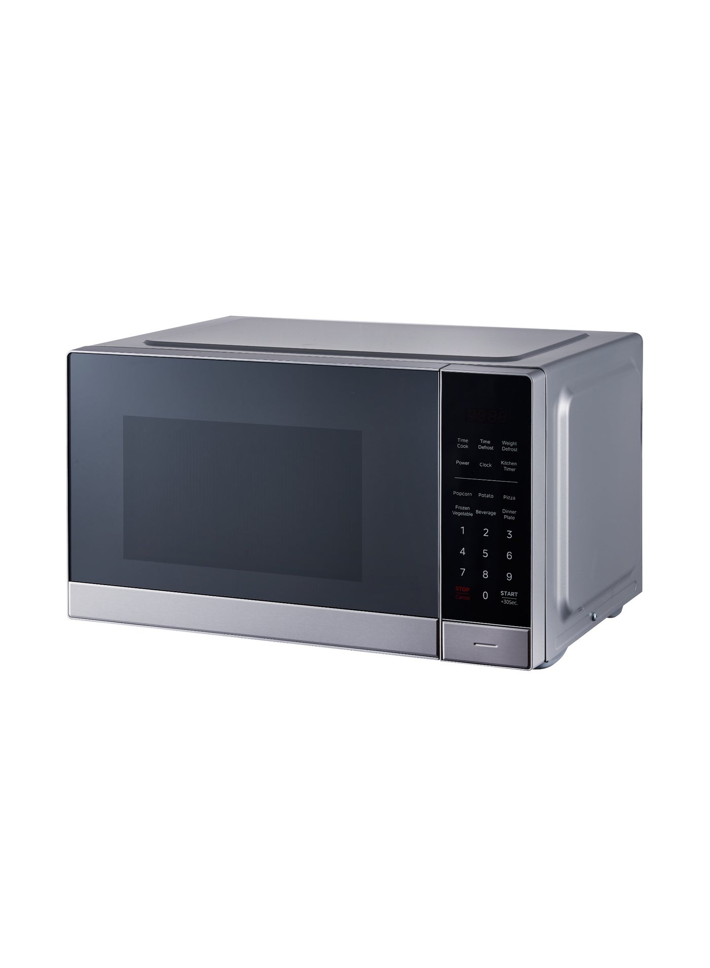 Compare Tornado Solo Microwave Oven, 25 Liters, 900W, Silver Front with Mirror Door & Stainless Steel Frame, Auto Menu, Defrost Function & Push Button Door Open, TMDS25SA. at KSA Price
