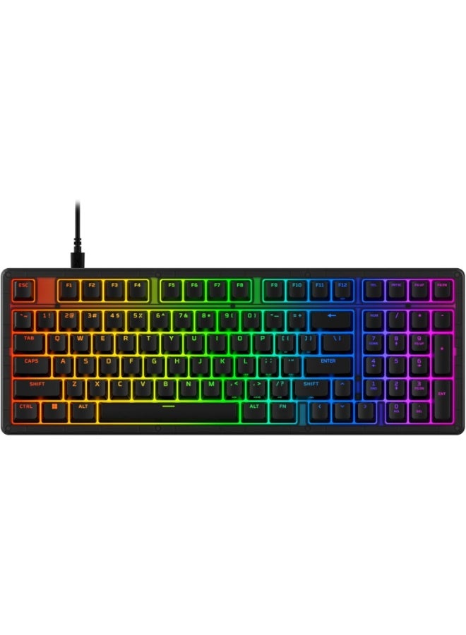 Compare HyperX Eve 1800 – Gaming Keyboard, 1800 Form Factor,10 Zone Customizable RGB Lighting, Builtin Media Buttons, Membrane Switches, – Black at KSA Price