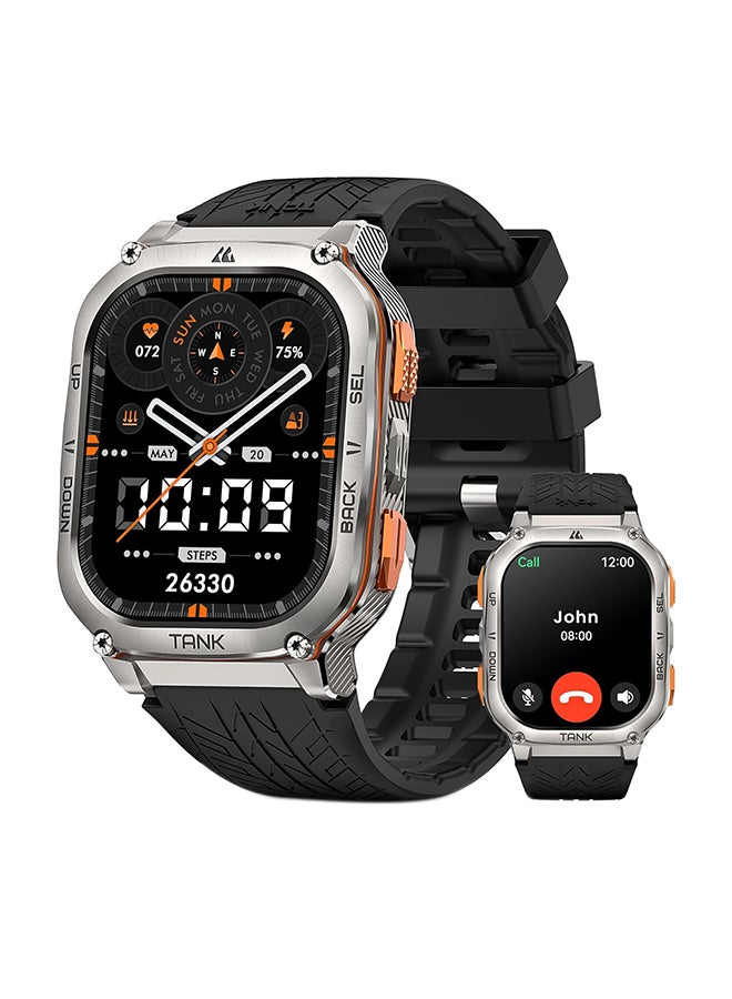 Compare 480 mAh Tank M3 Ultra GPS  49mm Bluetooth Calling IP69K Waterproof 170+ Sport modes Silver at KSA Price