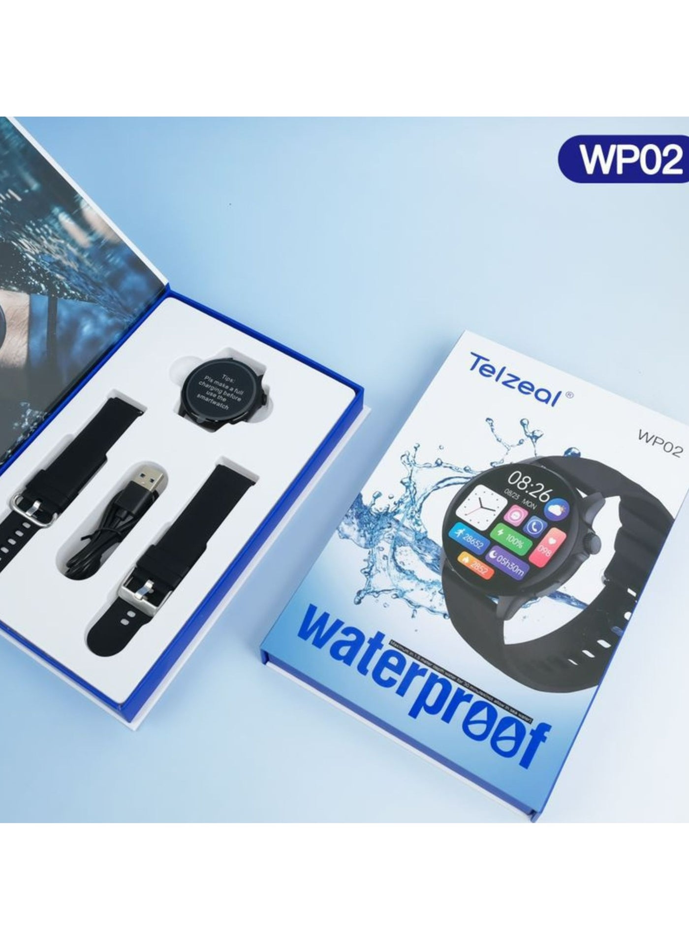 WP02 Waterproof Smartwatch – Advanced Fitness & Health…