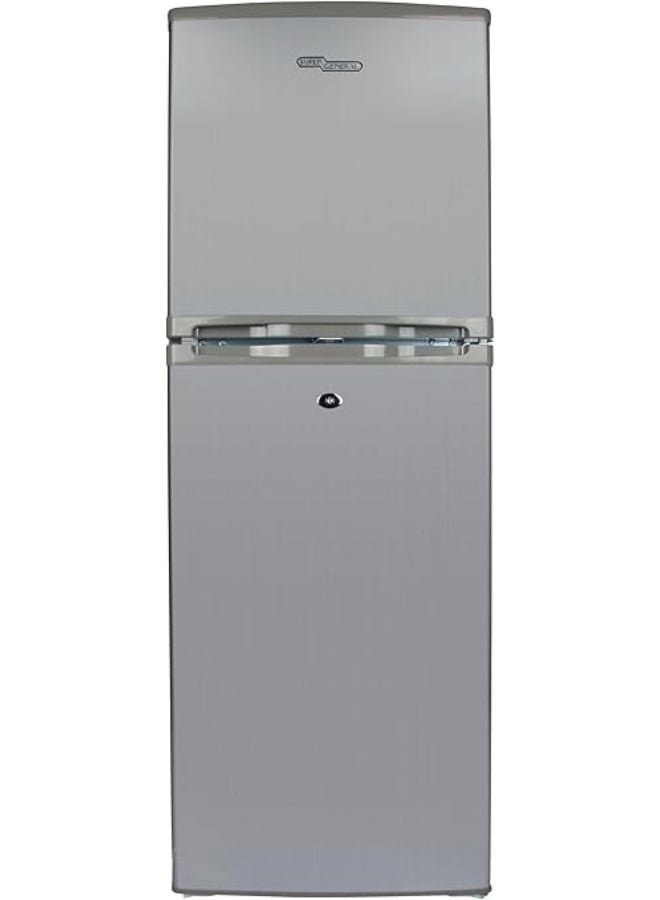 Compare Super General SGR198HSE Compact Design RefrigeratorFreezer, 190 Liters Gross Capacity, 134 Liters Net Capacity, Defrost, Adjustable Wired ShelvesSilver SGR198HSE silver at KSA Price