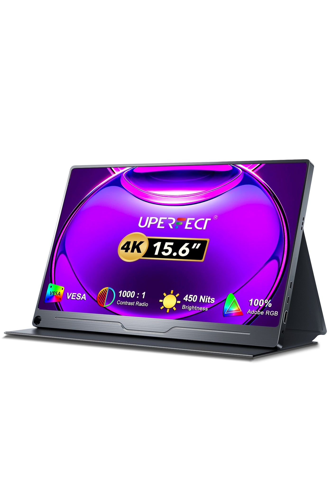 Compare UPERFECT 4K 15.6 Inch Portable Monitor for laptop 3840 x 2160 UHD Display USB C Mini HDMI for Laptop PC Smartphone XBO Switch PS45, Metal Body, Second Screen VESA Mountable at KSA Price