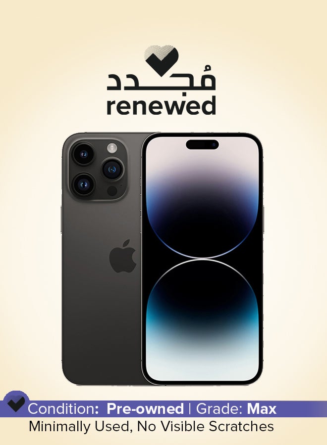 Compare Renewed  iPhone 14 Pro 128GB Space Black 5G With Facetime  International Version at KSA Price