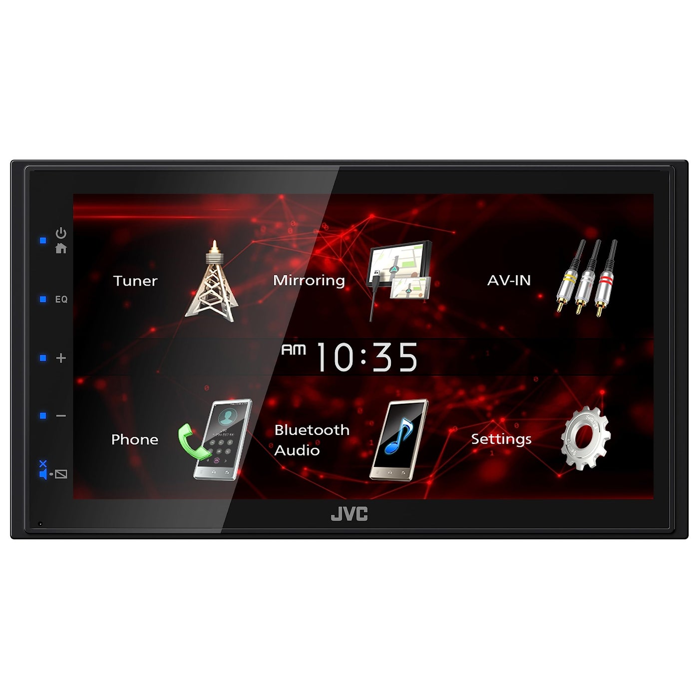 Compare JVC KWM180BT Bluetooth Car Stereo Receiver with USB Port 675 Touchscreen Display AMFM Radio MP3 Player Double DIN 13Band EQ at KSA Price