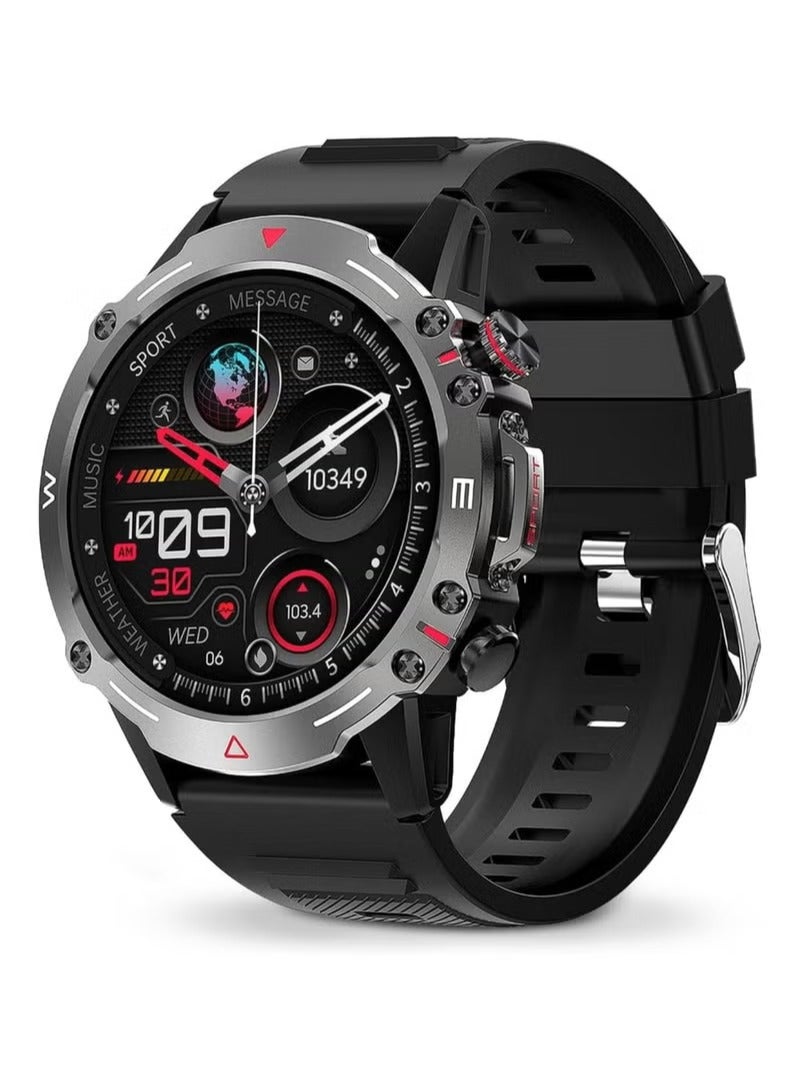 Compare Smart Watch 410mAh AMOLED Smart Watches for Men Smartwatches Bluetooth MakeAnswer Calls Fitness Modes and Sleep Modes Multiapp Message Reminder Monitor Multi Language at KSA Price