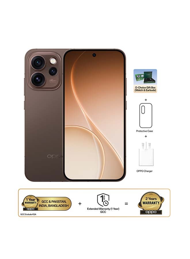 Compare Reno15 Pro AI Phone Dual SIM 5G Dusk Brown 12GB RAM 512GB With OCHOICE TWS Buds And Smart Watch  Middle East Version at KSA Price