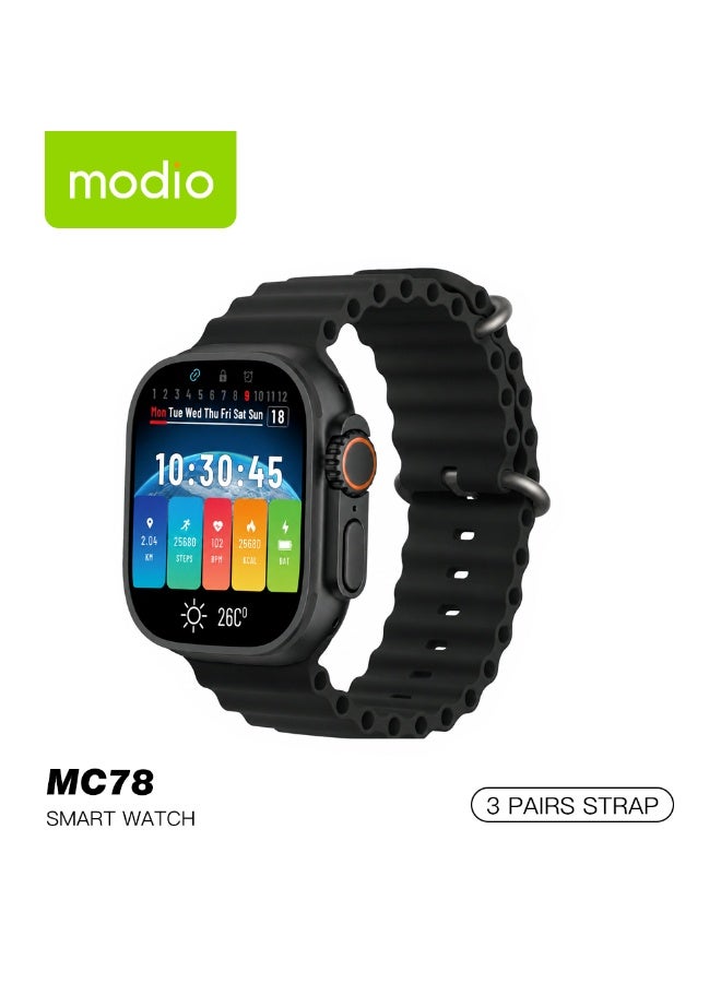 Modio MC78 Smart Watch with Wireless Charging 3…