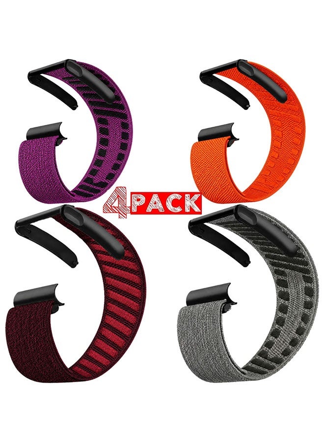 Compare 4 PACK Whoop 5.0 MG Nylon Band, Adjustable Stretch Sport Band Replacement with Secure QuickClip Hardware, Breathable Athletic Wristband for Men and Women ZPack C 4 Colors at KSA Price