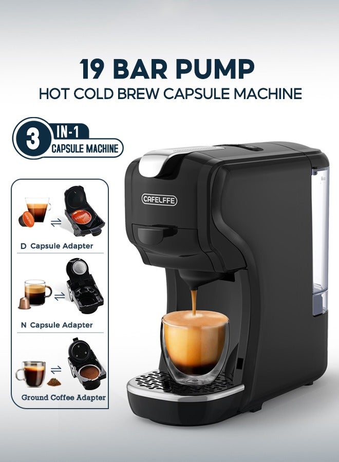 3-In-1 Automatic Capsule Coffee Machine Compatible…