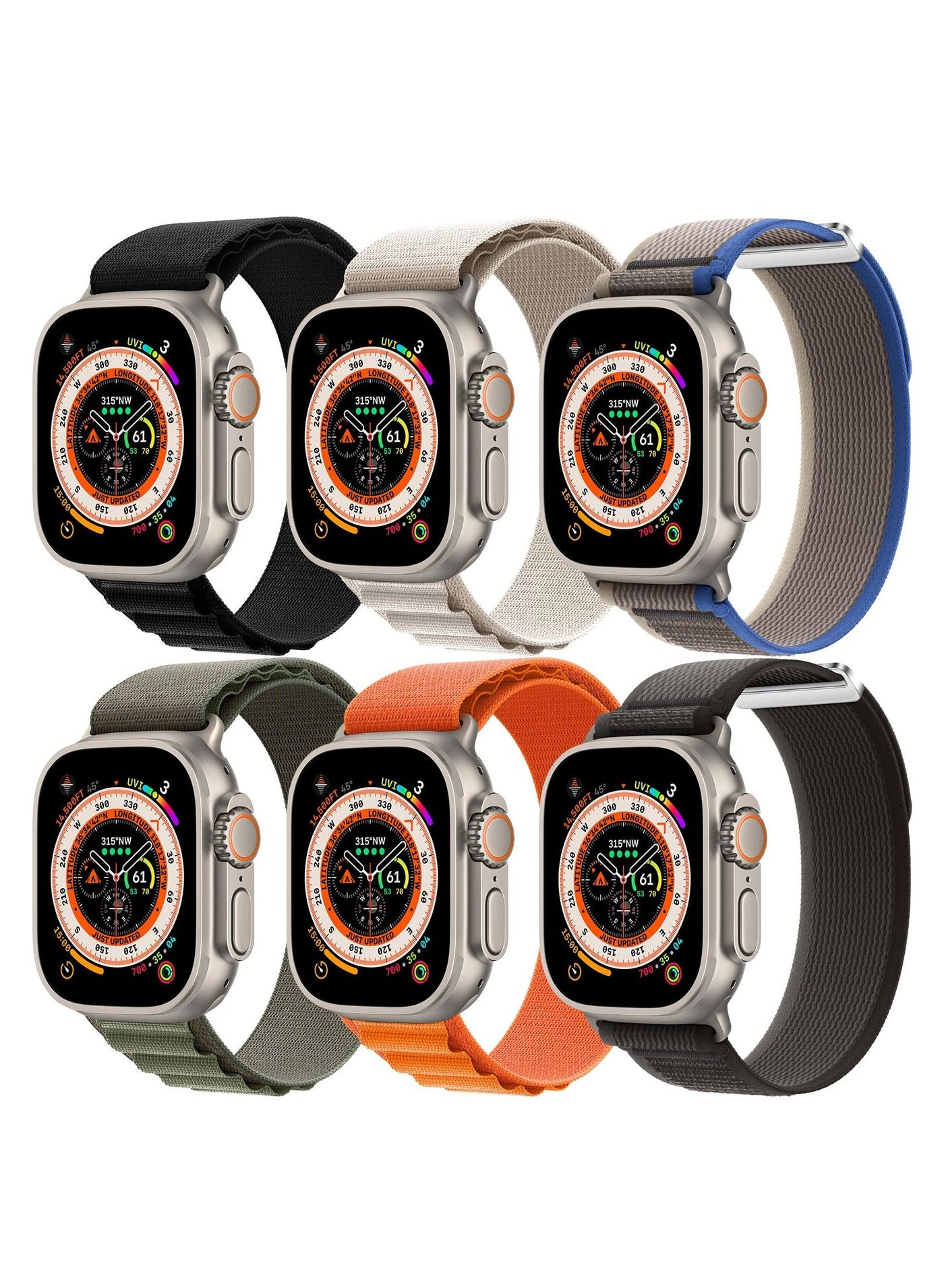 Apple Watch Band 42mm 44mm 45mm 49mm Pack of 6…