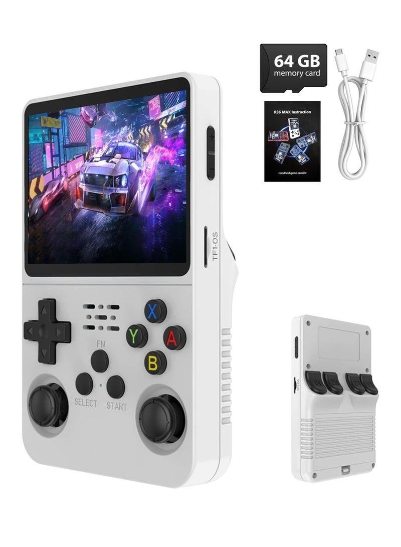 R36S Retro Handheld Game Console, White, 15000+ Games,…