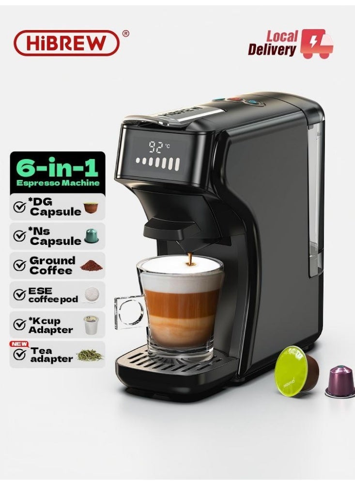 Compare Capsule Coffee Machine 6 In 1 HotCold Multiple Espresso Cafetera Cappuccino Coffee Maker Dolce Gusto Nespresso Powder H1B at KSA Price