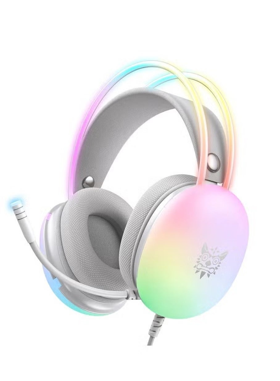 Compare X25 RGB Gaming Headset – Immersive Stereo Sound, NoiseCancelling Microphone, Adjustable Headband, RGB LED Lights – Comfortable OverEar Design, Perfect for Gaming, Streaming, Video Calls – Compatible with PC, PS4, Xbox, and Mobile Devices at KSA Price