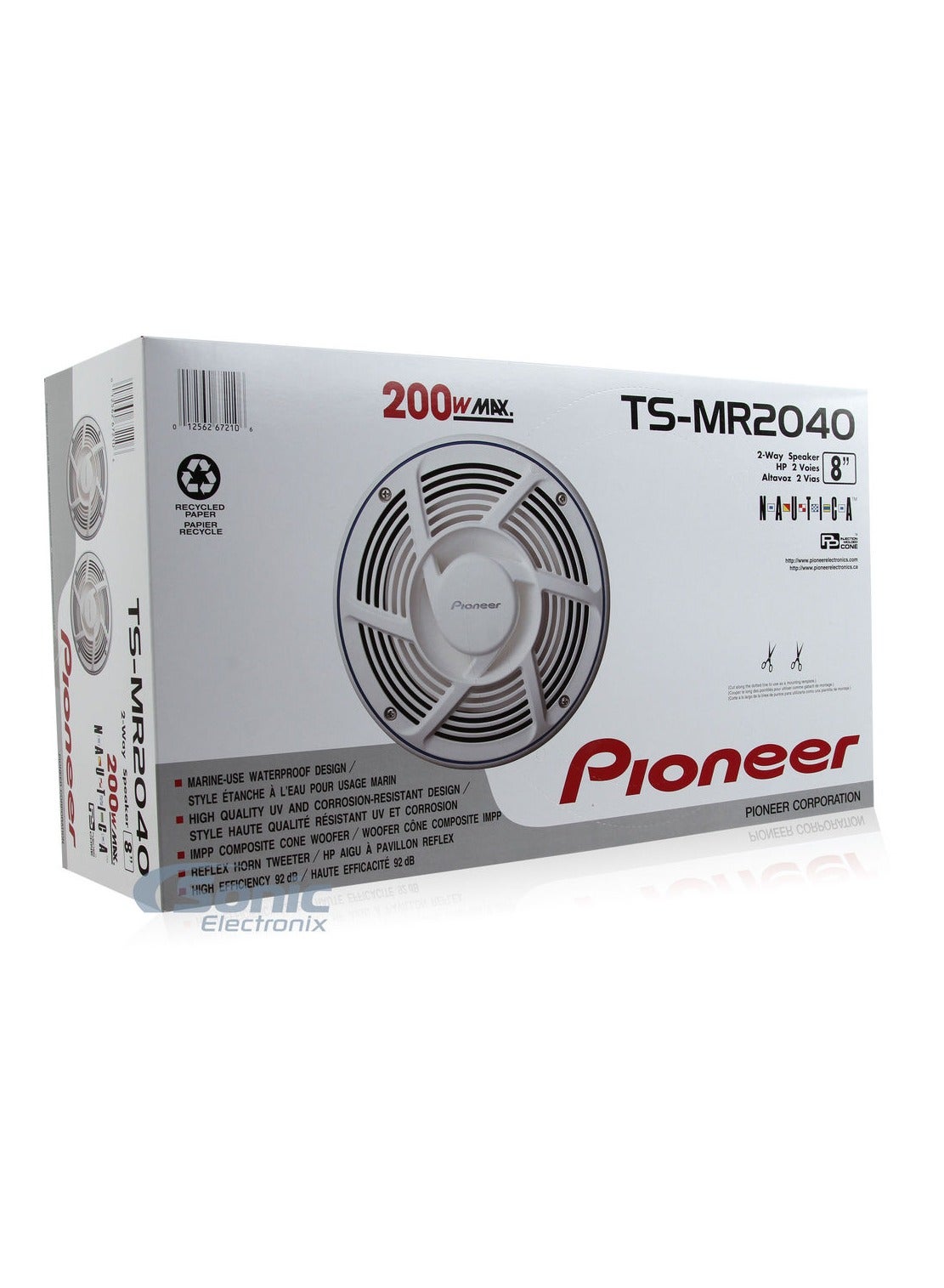 Compare TSMR2040 Marine 8Inch 200Watt Coaxial Speakers at KSA Price