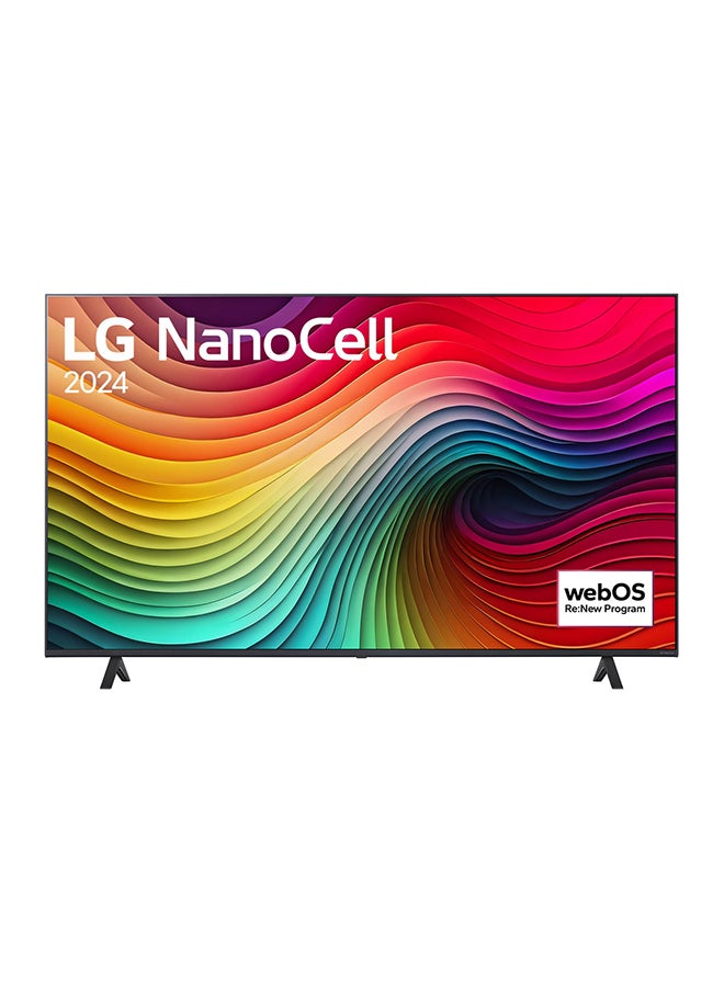 Compare 55 Inch LG NanoCell NANO81 4K Smart TV, 60HZ, AI Magic Remote, Î±5 AI Processor 4K Gen6, HDR10, WebOS24, Model Year 2024  55NANO81T6A Black at KSA Price