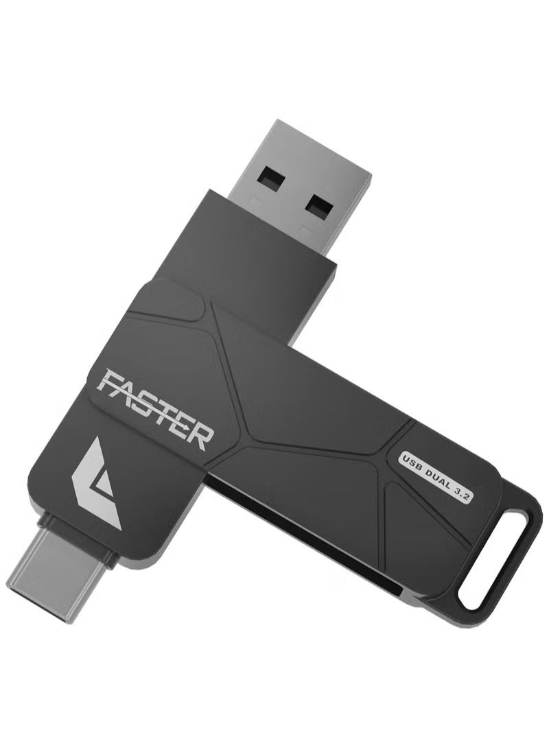 1TB Dual USB-C Flash Drive Up to 120MB/s…