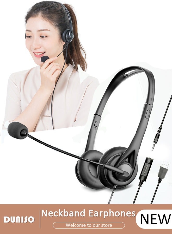 Headsets with Microphone for Laptop,Wired Computer…