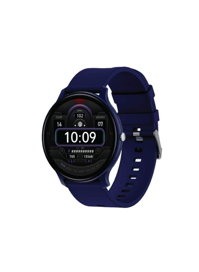 Compare GTFIT Smart Watch with 1.45” AlwaysOn Display, Bluetooth Calling, Heart Rate & Sleep Monitoring, Multiple Sports Modes, IP68 Waterproof, 57 Days Battery, Magnetic Charging – 22mm StrapBlue at KSA Price
