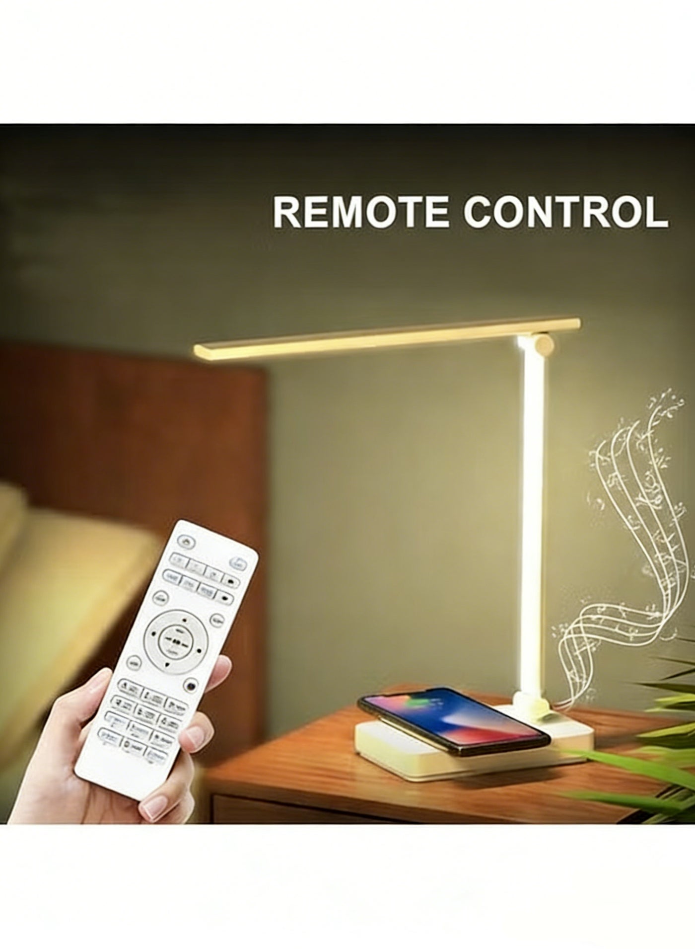 Compare CRONY SQ905 guran speaker Table lamp, soft light With wireless phone charging at KSA Price