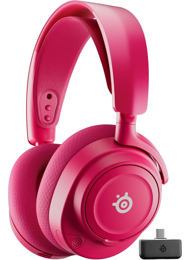 Compare SteelSeries Arctis Nova 7 Gen 2 Wireless Gaming Headphones, Neodymium Magnetic Drivers, 360° Spatial Audio, Noise Rejecting Mic, 50h Battery Life, Margenta | 61732 at KSA Price