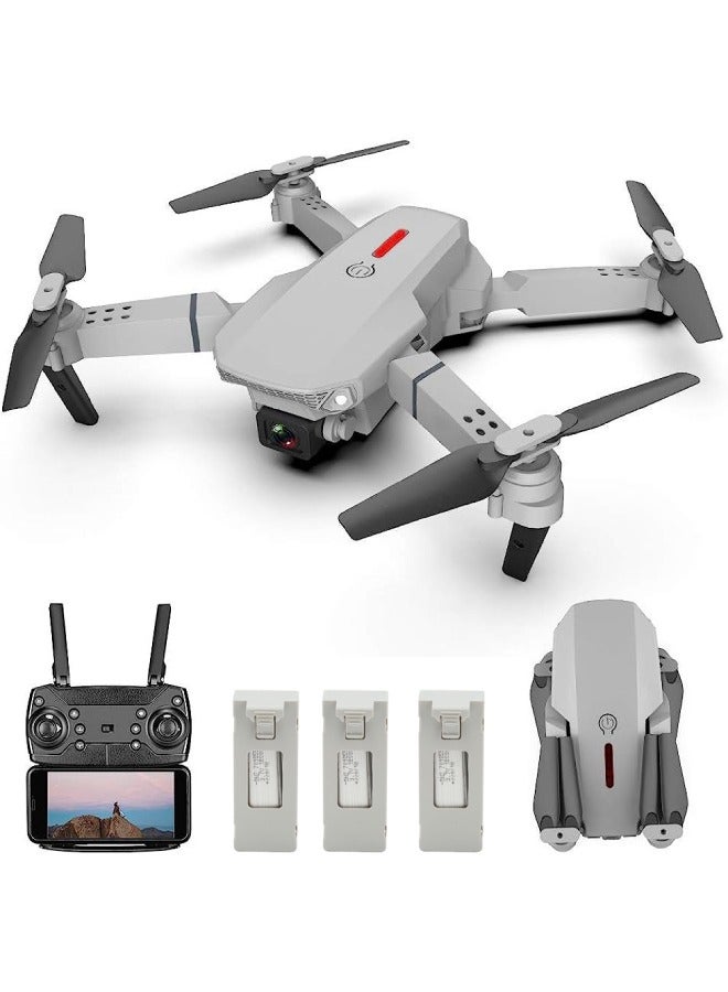 Compare LSE525 WiFi FPV Drone Headless Mode Drone 3 Batterires Silver Grey Suitable for Beginners and Kids at KSA Price
