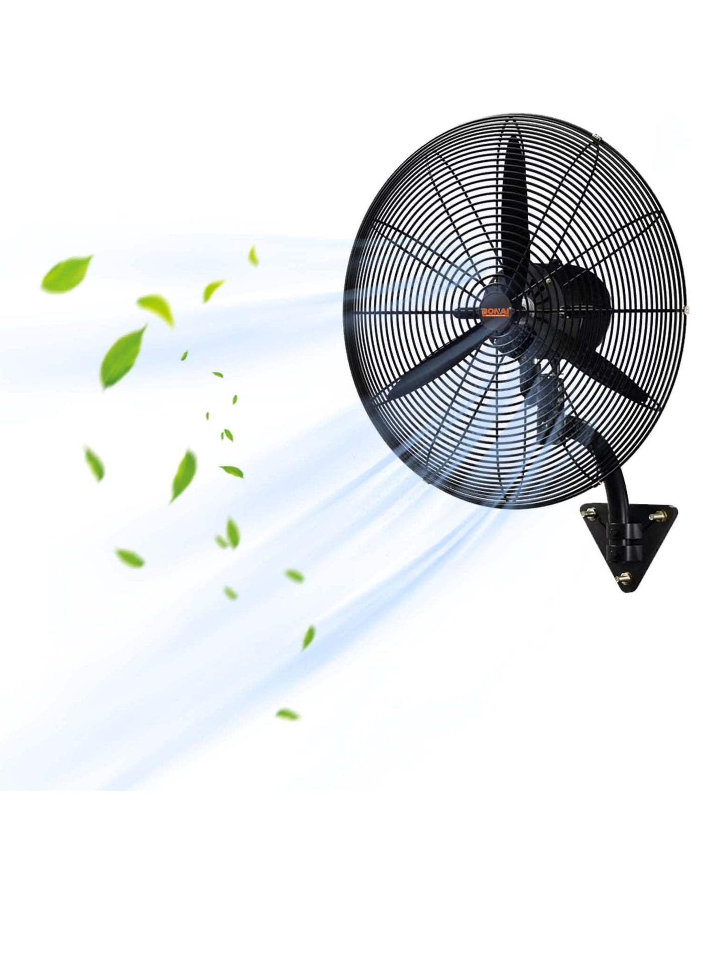 Compare Bonai Industrial Wall Fan –26Inch, 230W HeavyDuty Metal Fan for Factory, Warehouse, Garage, Workshop – HKST65 at KSA Price