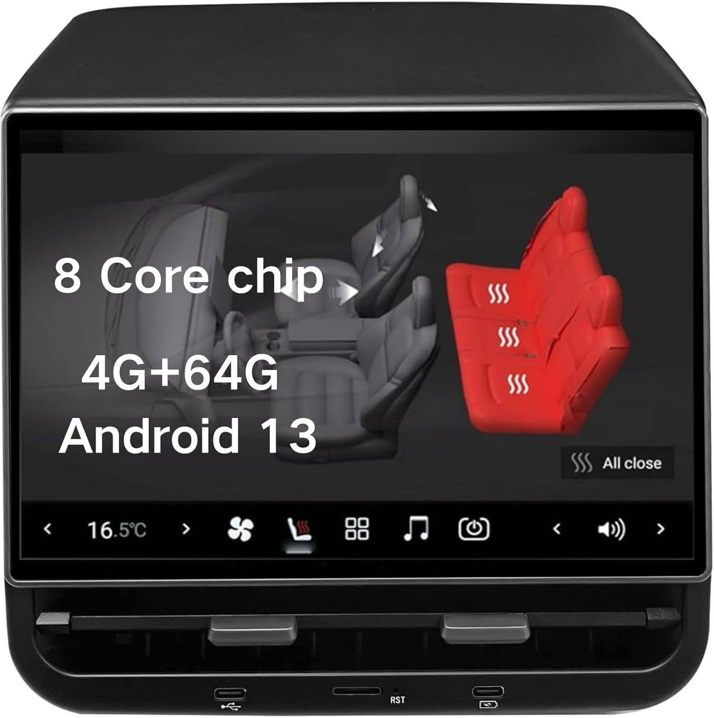 KUNTLEY 8.66 Inch Rear Display for Tesla Model…