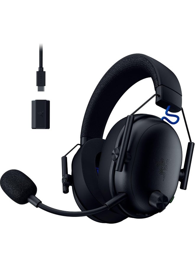 Compare BlackShark V3 for Playstation  Wireless ESports Headset  Triforce 50 mm Driver  Removable Broadband Microphone  HyperSpeed 2.4 GHz & Bluetooth  THX Spatial Audio  PS5PC | Black at KSA Price