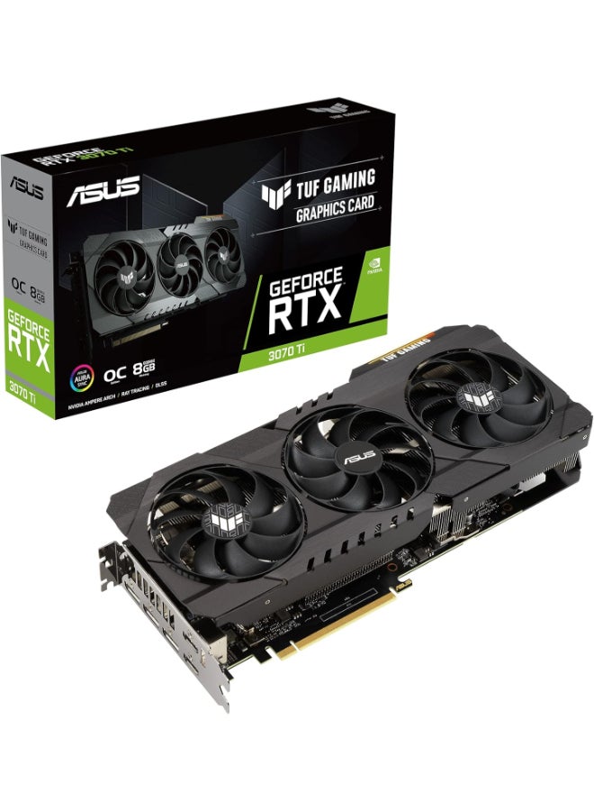 Compare TUF Gaming NVIDIA GeForce RTX 3070 Ti OC Edition Graphics Card PCIe 4.0, 8GB GDDR6X, HDMI 2.1, DisplayPort 1.4a, Dual Ball Fan Bearings, MilitaryGrade Certification, GPU Tweak II at KSA Price