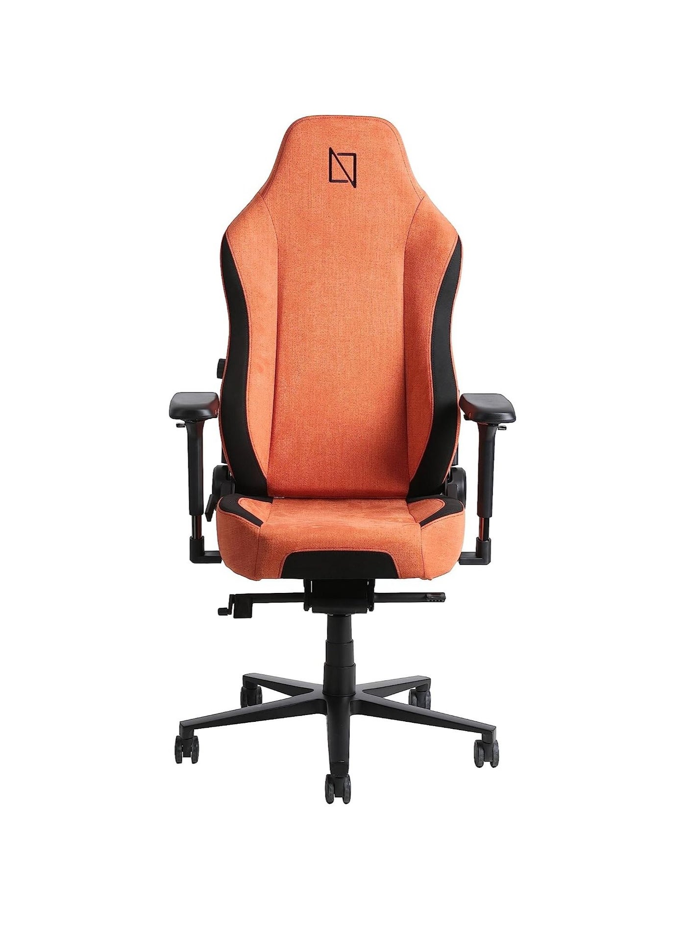 Compare APEX Chair Premium Ergonomic Soft Fabric Gaming Chair with Memory Foam Pillows Magnetic Headrest and Integrated Lumbar Support By Navodesk Coral Red at KSA Price