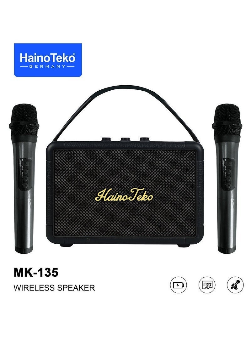 MK-135 Portable Wireless Speaker with Dual Microphones…