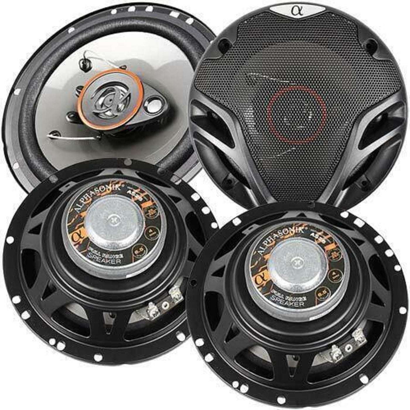 Compare Alphasonik AS265P Loudspeakers  2 Pairs of 6.5 350W Max 3Way Speakers at KSA Price
